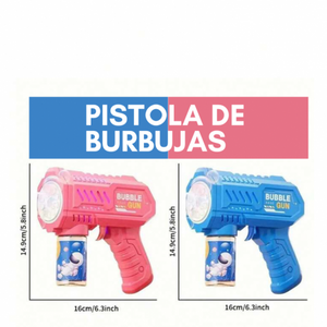PISTOLA DE BURBUJAS BUBLE GUM CON ENVÍO GRATIS⭐⭐⭐⭐⭐