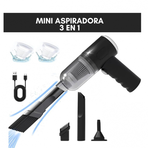 MINI ASPIRADORA 3 en 1 con ENVÍO GRATIS ⭐⭐⭐⭐⭐