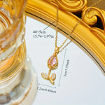 COLLAR  TULIPAN 🌷  _ROSA con ENVÍO GRATIS ⭐️⭐️⭐️⭐️⭐️