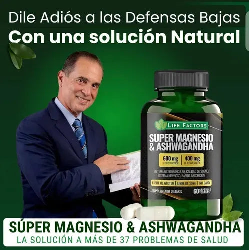 MAGNESIO & ASHWAGANDHA con ENVÍO GRATIS ⭐️⭐️⭐️⭐️⭐️