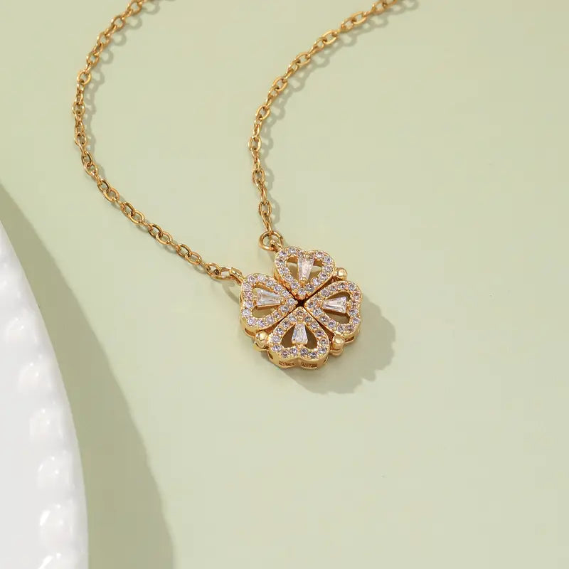 Collar Amor y Fortuna 4 hojas con  ENVÍO GRATIS⭐️⭐️⭐️⭐️⭐️